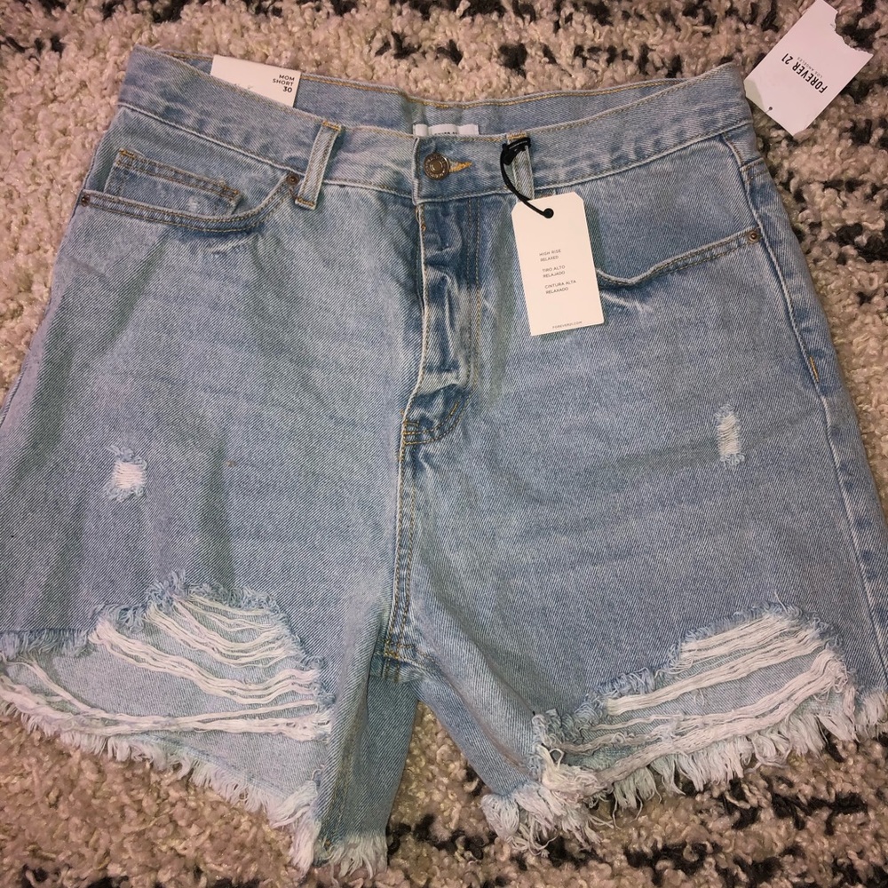 Mom denim shorts